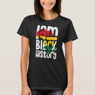 T-shirt Je Suis Noir Histoire Africaine Fierté Noire Histo