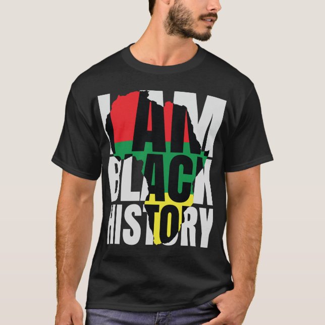 T-shirt Je suis Noir Histoire Essentiel (Devant)