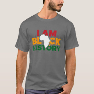 T-shirt Je Suis Noir Histoire Hommes Femmes Garçons Filles