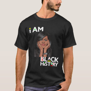 T-shirt Je Suis Noir Histoire Michelle Obama International