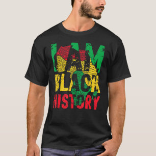 T-shirt Je Suis Noir Histoire Mois Africain Américain Drap