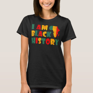 T-shirt Je Suis Noir Histoire Mois Afro-Américain Noir His