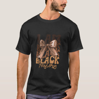 T-shirt Je Suis Noir Histoire Mois Coquette Bow African Am