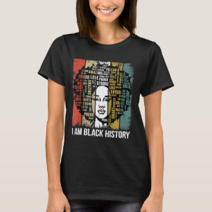 T-shirt Je Suis Noir Histoire Mois Femmes Africaines Afro