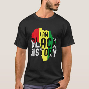 T-shirt Je Suis Noir Histoire Mois Hommes Femmes Enfants A