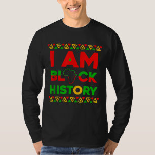 T-shirt Je Suis Noir Histoire Mois Vêtements Afrocentrique