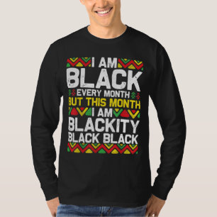 T-shirt Je suis Noir tous les mois mais ce mois-ci je suis