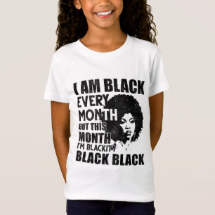 T-Shirt Je suis Noir tous les mois mais ce mois-ci je suis