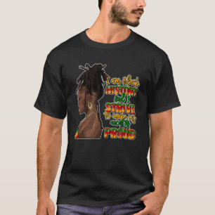 T-shirt Je suis noire d'histoire noire femme noire Je m'ef