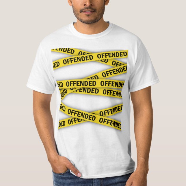 T-shirt Je suis offensé que la police ne croise pas (Devant)