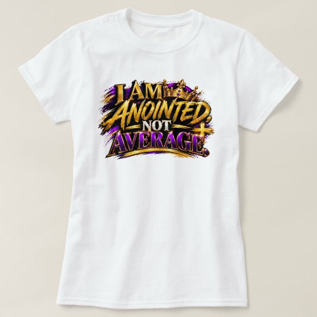T-shirt Je Suis Oint, Pas Moyen (Design devant)