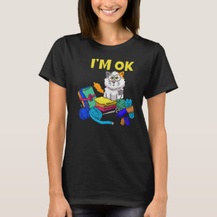 T-shirt Je suis OK Paw Love Cat éleveur de chats coudre Ki