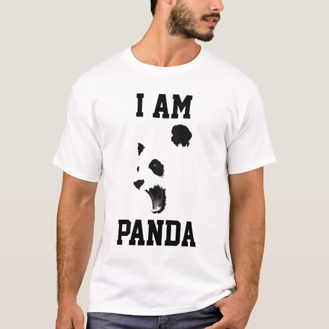 T-SHIRT JE SUIS PANDA (Devant)