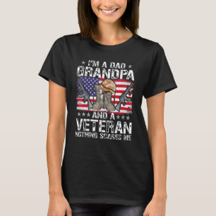 T-shirt Je suis papa grand-père et un vétéran rien ne peut