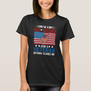 T-shirt Je suis papa grand-père et vétéran Rien ne me fait