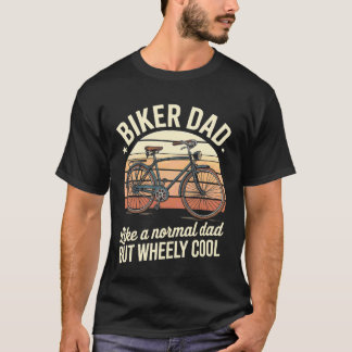 T-shirt Je suis papa motard Fête des pères Wheely Cooler b