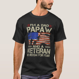 T-shirt Je suis Papa Papaw Et Vétérinaire Drôle Retro Papa