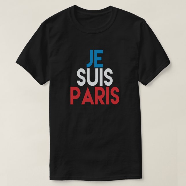 T-SHIRT JE SUIS PARIS (Design devant)