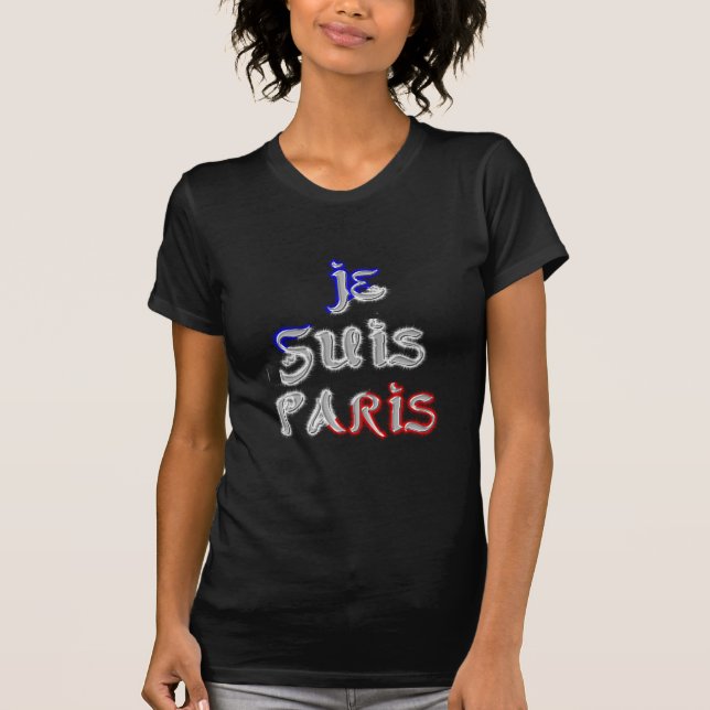 T-shirt Je Suis Paris Art Print (Devant)