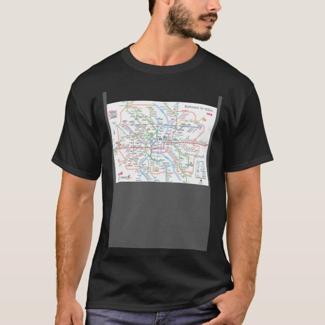T-shirt Je suis perdu à Cologne, aidez-moi (Devant)