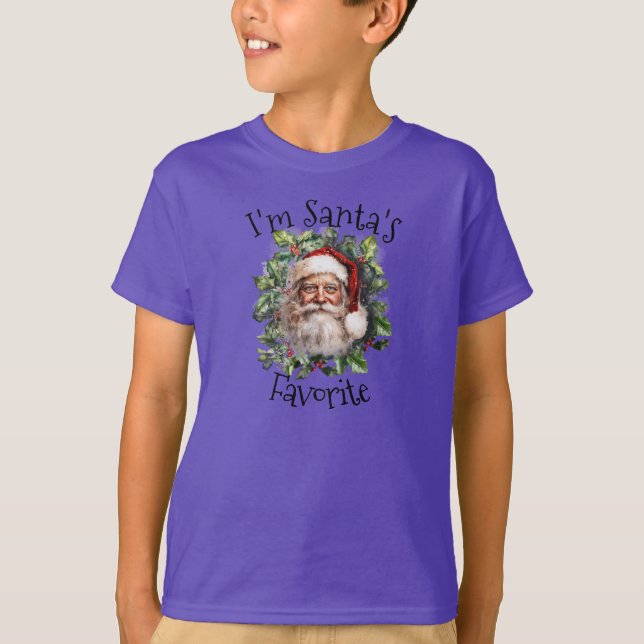 T-shirt "Je suis Père Noël Favorite" (Devant)