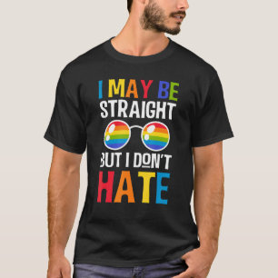 T-shirt Je Suis Peut-Être Droit Mais Je Ne Déteste Pas Les
