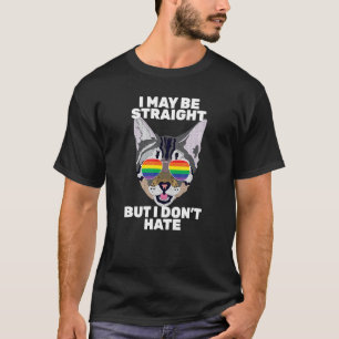 T-shirt Je suis peut-être hétéro mais je ne déteste pas le