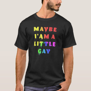 T-shirt Je Suis Peut-Être Un Peu Gay Humour