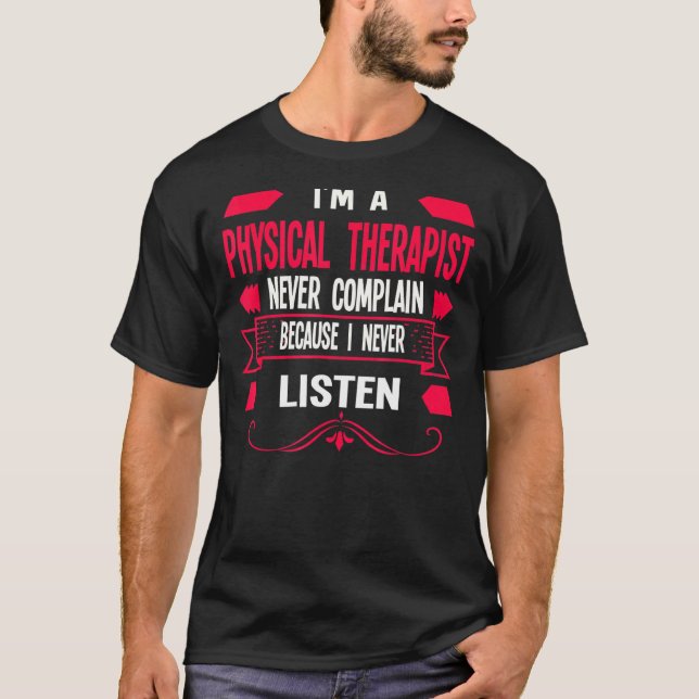 T-shirt Je suis physiothérapeute Physique 2 (Devant)