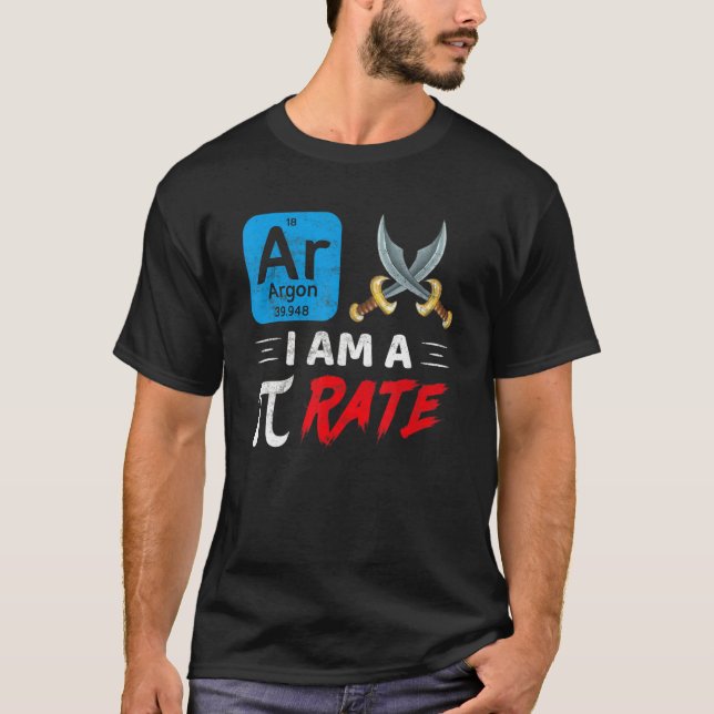 T-shirt Je Suis Pi Rate Pi Day Math (Devant)