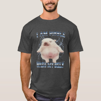 T-shirt Je suis Pibble, lavez mon ventre, drôle de chien,