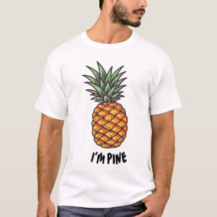 T-shirt Je suis Pine Drôle Chemise de Pineapple Drôle Homm