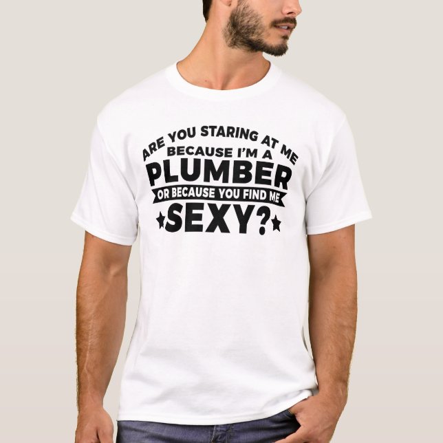T-shirt Je suis Plumber Plumbing Service Water Tap Pipe (Devant)