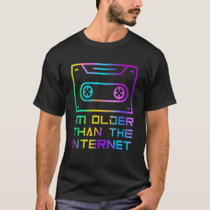 T-shirt Je suis plus âgé que la bande de cassette Vintage