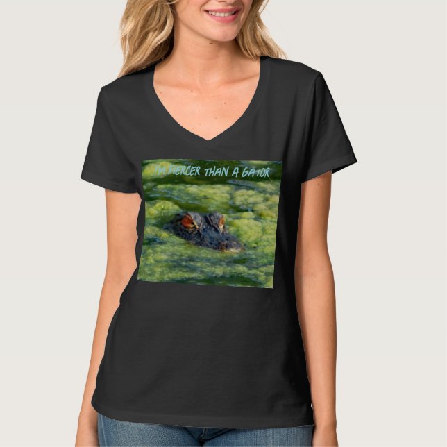 T-shirt Je suis plus féroce qu'un alligator (Devant)