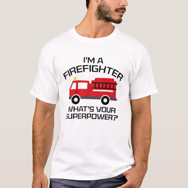 T-shirt Je suis pompier (Devant)
