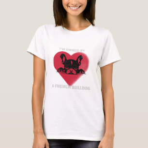 T-shirt Je suis possédé par un bouledogue français