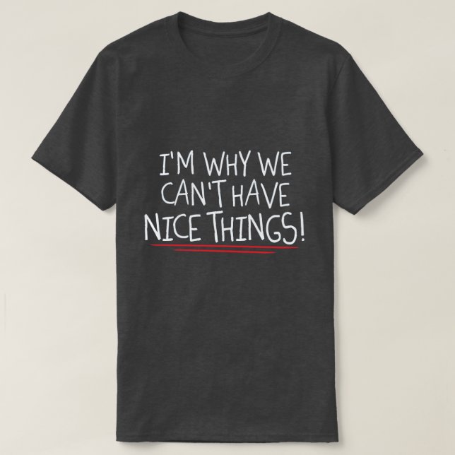 T-shirt Je suis pourquoi... (Design devant)
