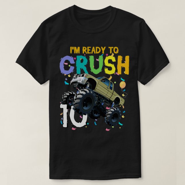 T-shirt Je Suis Prêt À Écraser 10 1 (Design devant)