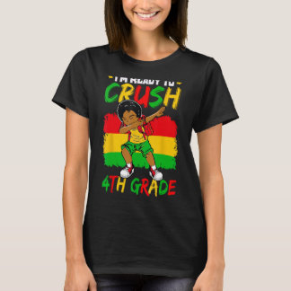 T-shirt Je suis prêt à écraser Bo Noir de 4e qualité mou