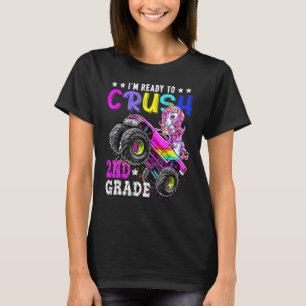 T-shirt Je suis prêt à écraser Camion Monster de 2e année