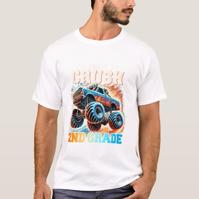 T-shirt Je suis prêt à écraser la 2e année (Devant)