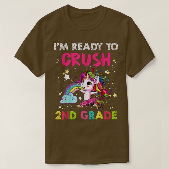 T-shirt Je suis prêt à écraser la 2e année de retour à l'U (Design devant)