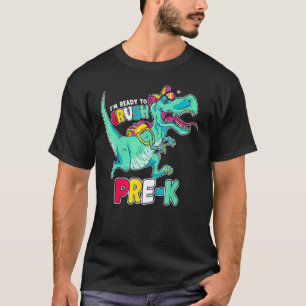 T-shirt Je Suis Prêt À Écraser La Comique De Style Préscol