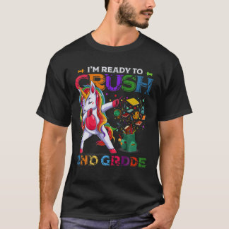 T-shirt Je suis prêt à écraser la licorne de 2ème année de