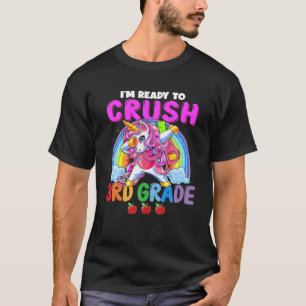 T-shirt Je suis prêt à écraser la licorne de 3ème catégori