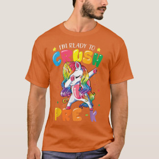T-shirt Je suis prêt à écraser la licorne préK Dabbing Ret