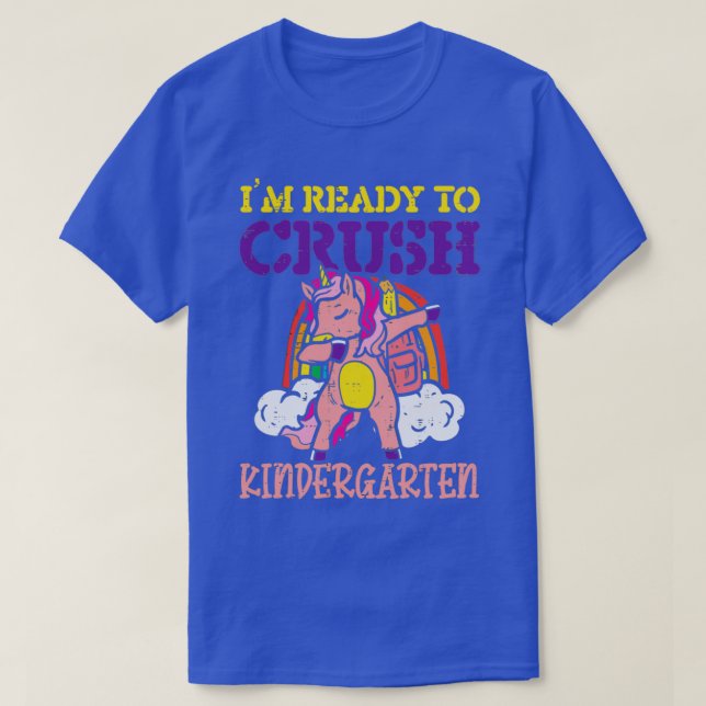 T-shirt Je suis prêt à écraser la maternelle 5 2 (Design devant)