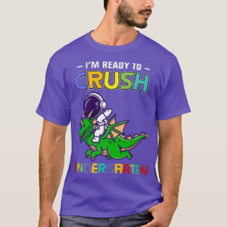 T-shirt Je suis prêt à écraser la maternelle Dinosaure ast