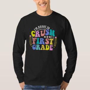 T-shirt Je suis prêt à écraser la première année rétro gro